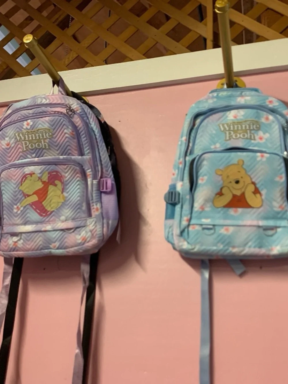 Winnie the Pooh Kids Backpack - Blue—- Quilted